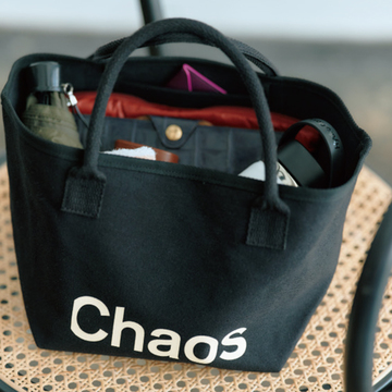 ＜エクラ10月号付録＞「Chaos」とコラボした黒バスケット型トート