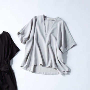 今から夏まで大活躍！ E by éclatの万能カットソー＆ワンピース