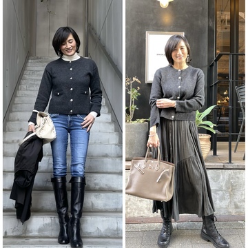 華やかさときちんと感をプラス！PLSTの優秀ニットカーディガン