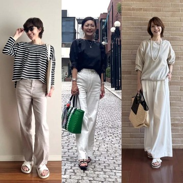 【50代 サンダルコーデ15選】夏の足元は涼しげで軽やかに！今どき感も抜け感も出せる一足