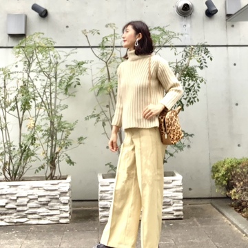 GU暖パンで、1マイルコーデ