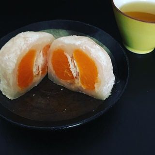 大阪・一心堂の「みかん大福」
