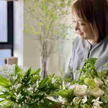 すずらんブーケとebureワンピース