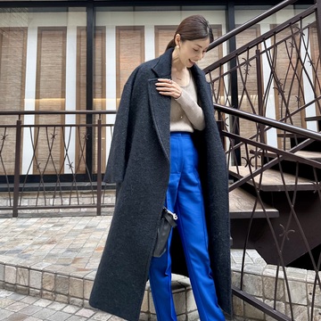 シャギーコートで、この冬ヌクヌクと