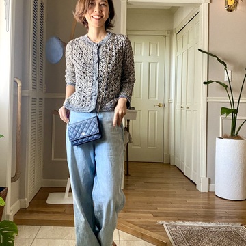 ZARAニットで大人のカジュアルスタイル