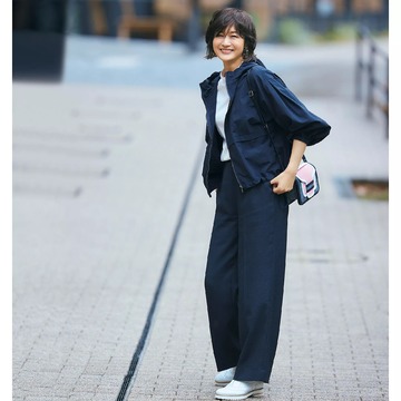  春は“ちょっときれいめ”テイストを取り入れて♡ 富岡佳子さんがまとう「E by éclat」の春アイテム