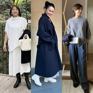 着回しに便利な白・黒・グレー！50代が冬に着たい「ZARAコーデ」3選