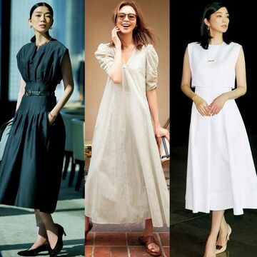 シンプルでエレガントな「初夏のワンピース」涼やかで品のある50代のスタイル