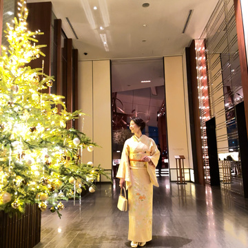 お着物を着てアンダーズ東京ホテルのワイン会へ