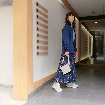 ZARAのアウター【MA-1】で甘辛MIXコーデ