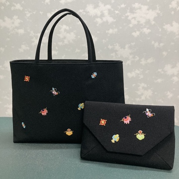 卒業式はお着物で　お気に入りの井澤屋さんのバッグ！