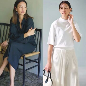 【気温28度の服装】日中の気温が28度の時の最適な服装は？50代におすすめのほんのり秋っぽいワントーンコーデや洗練シャツスタイル6選