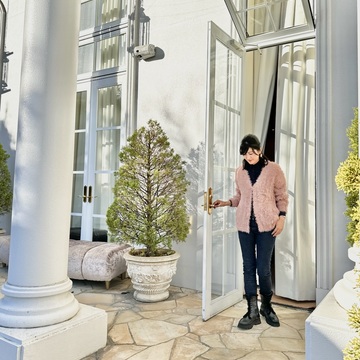 GUカーディガンでホテル中華ランチへ