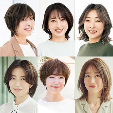 パサついた印象なし！50代に人気の「ウルフボブ」に挑戦【50代髪型人気ランキングTOP10】
