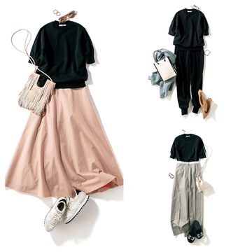 150cmエディター・宮崎桃代さんの推しアイテム、小柄がシャキッと魅力になる！トップス1+ボトム3で着映えスタイルまとめ