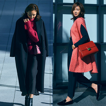 【センスのいい黒コーデ6選】いつもの黒に“ビビットカラー”をあわせて冬のおしゃれを楽しむ！