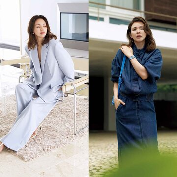 【SHIHOがまとう“夏の青”6選】夏の終わりにふさわしい「清麗なブルー」コーデ