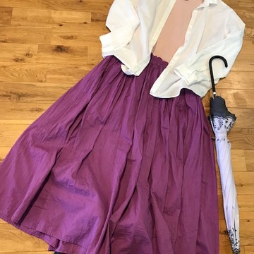 △傘と梅雨のコーディネート▽