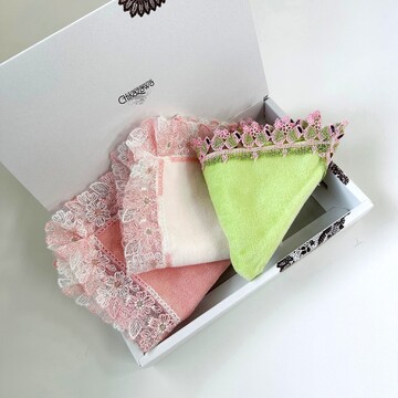 【50代 ファッション小物】数量限定！ 近沢レース店　タオルハンカチ3枚組【春】登場