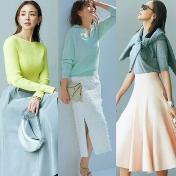 春のスカートはこう着る！50代を上品に見せる「洗練スタイル」13選