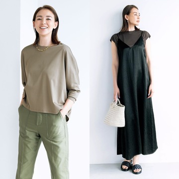 こっくりした色合いで季節を先取り「E by éclat」8月に買い足したい上質日常着まとめ