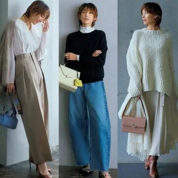 50代に似合う「2月のニット＆カーディガン」華やかに着映える