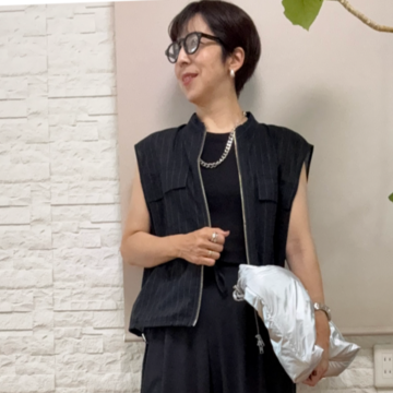 50代GU・UNIQLO猛暑日パンツコーデ