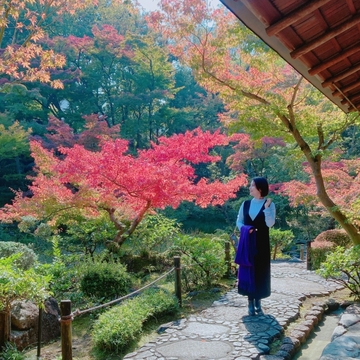 【ZARAコーデ】根津美術館の紅葉♡