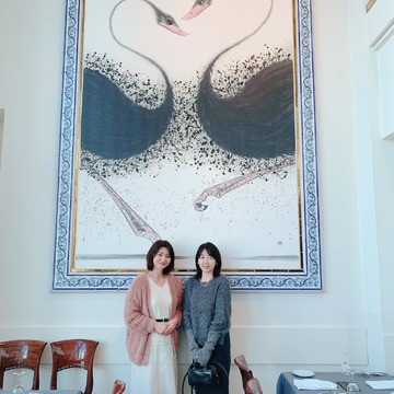 親友と銀座で美活の後は、銀座らしい景色が楽しめるレストランへ。