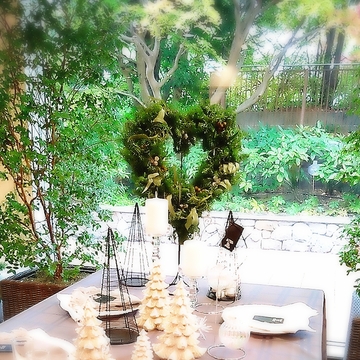 え、もう12月！？クリスマスリースの準備ができました♡