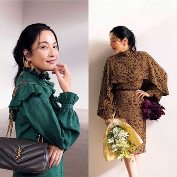 【大切な友人や仲間と集う日の洗練コーデ6選】"黒以外”で極める！印象に残るのは、晴れやかな色使いの妙