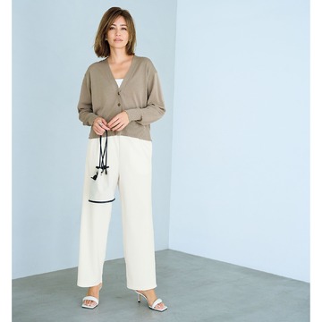 バランスをとりやすいサイズ感「GALLARDAGALANTE×éclat」アイスコットンカーディガン