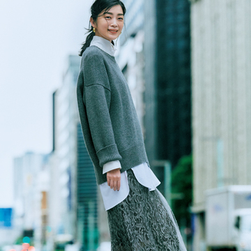 この冬は「マキシ丈＆ナロー」スカートがイチ押し！【今、注目は揺れスカート】