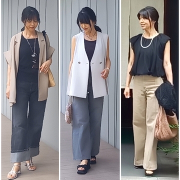 夏のスタイルアップ＆脚長効果！最近のデニムコーデ♡