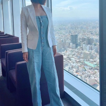 初夏のオールインワンスタイル