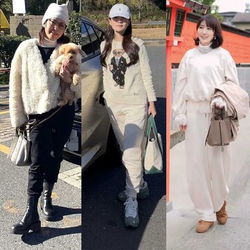 【40代・50代冬のスウェットコーデ５選】部屋着っぽくならない！スウェットをおしゃれに着こなす