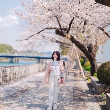 H&Mの春色ジャケットで犬山有楽苑と桜巡り