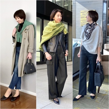 私の"ときめく黒フラット靴"３Styles