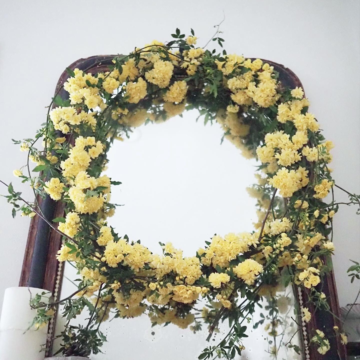 鎌倉便り。咲きました！木香薔薇で彩るインテリア