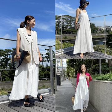 ZARAのSaleで見つけた白ワンピースコーデあれこれ