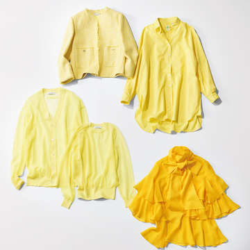 【おしゃれ刷新力のあるイエロー】柔らかな陽光に映える“ビタミンイエロー”のトップス4選