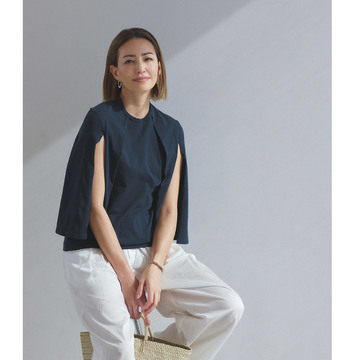 ネイビー×ホワイトの清潔感ある配色で夏のワンツーコーデを刷新！気温32℃｜7/27(木)【50代の毎日コーデ】