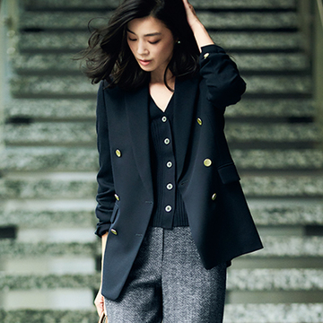 【Day27】パンプス＋白ソックスで、マニッシュなパンツスタイルにアクセントを！【冬の洗練パンツ30days】