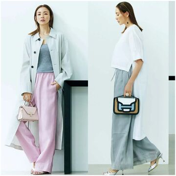 上品に揺れるシルエットが女らしい「春のワイドパンツ」スタイル7選