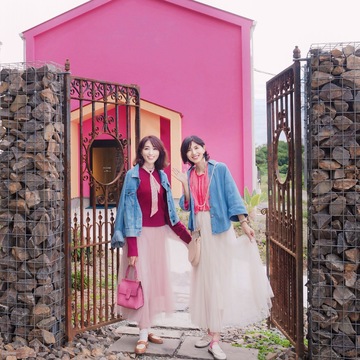 【H&M】ボルドーが映える秋コーデ。姉妹で無花果専門cafeへ