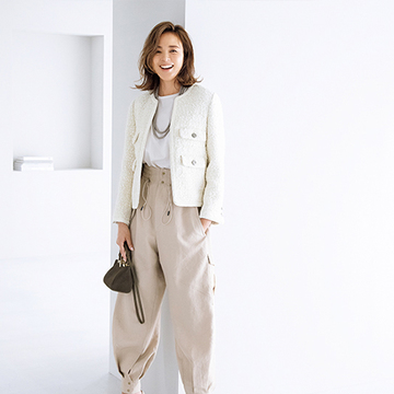 秋の注目アイテム「ツイードジャケット」は旬度の高いパンツとあわせて堅さ＆古っぽさを回避！