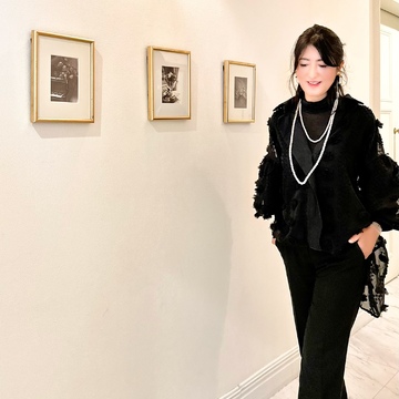 モノトーンコーデで白金フレンチへ