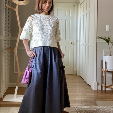 お気に入りのボリュームスカート。