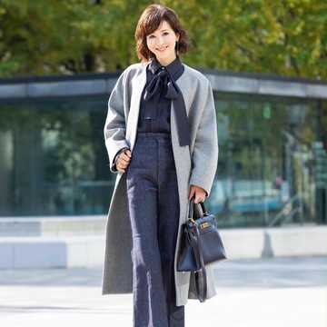 エクラ2月号スナップ 〜偏愛ボウタイブラウス③〜