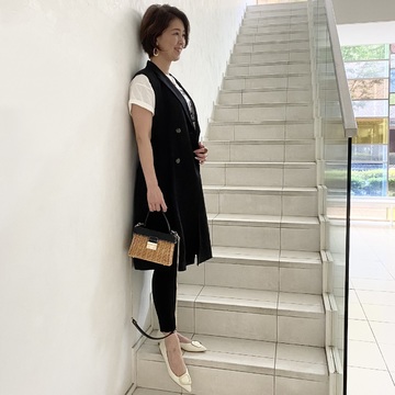 おしゃれ見え確実なジレコーデ